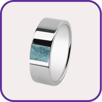 SeeYou ringen van edelstaal met askamer